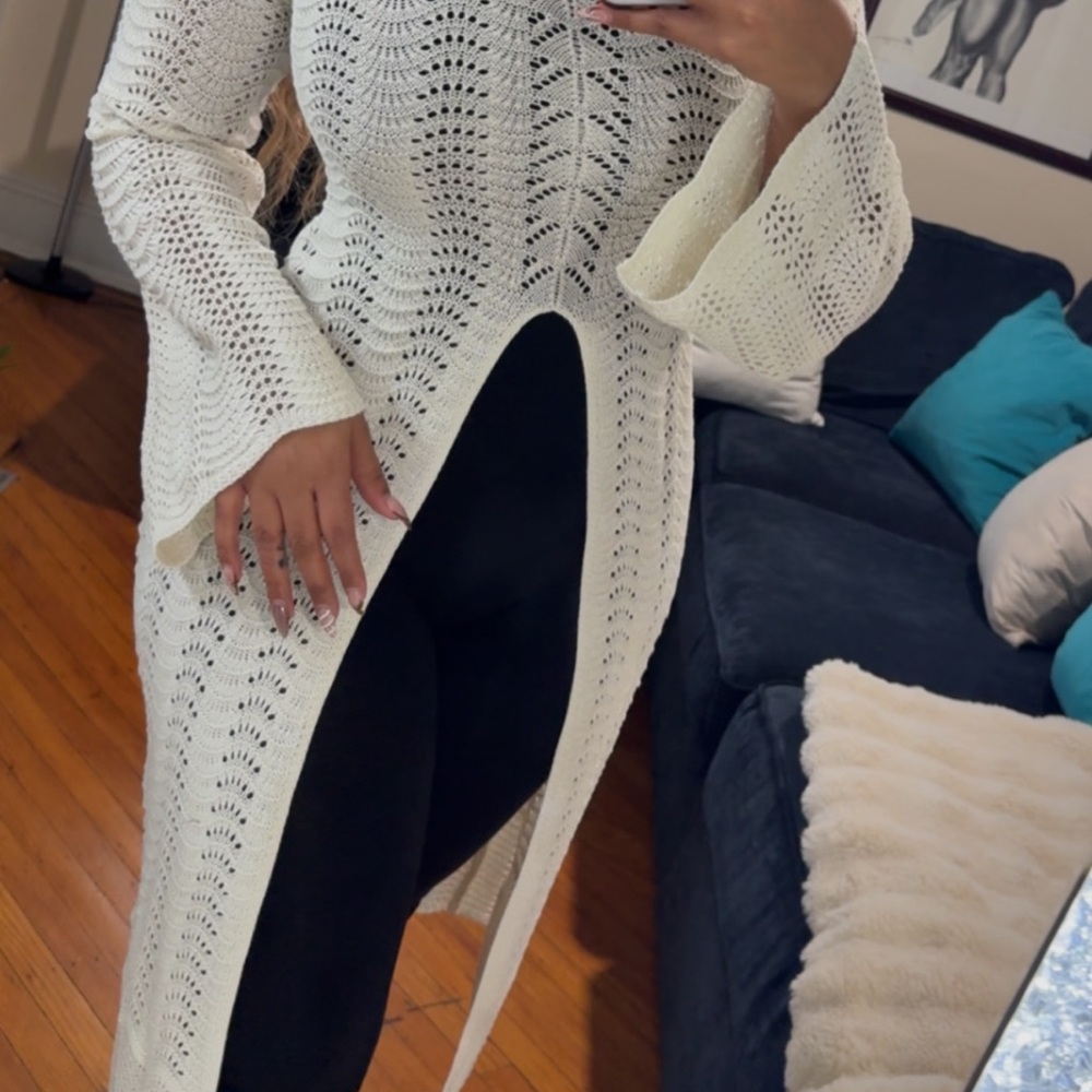 Chic Cream Knit Cardigan